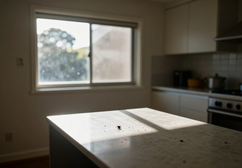 Spider infestation in a Heckenberg roof space before treatment