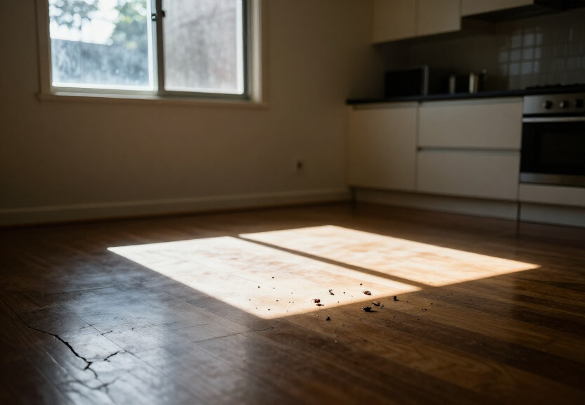 Termite damage in a Heckenberg home before treatment